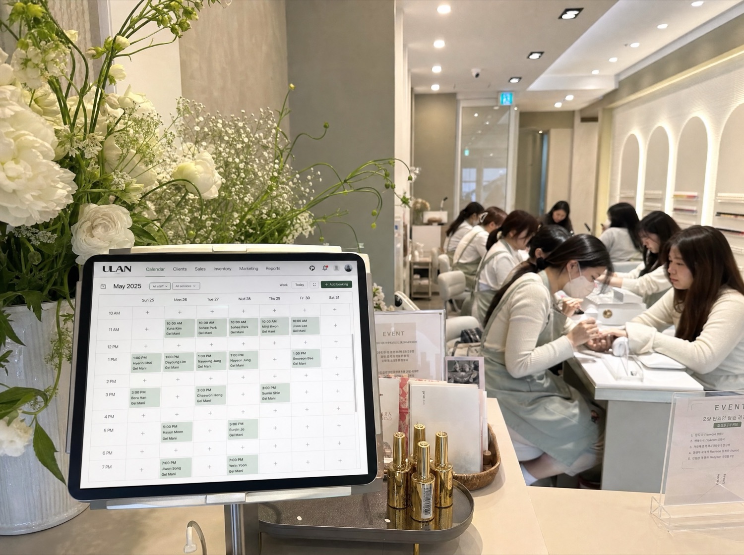 K-beauty nail salon in Hongdae, Seoul using ULAN booking